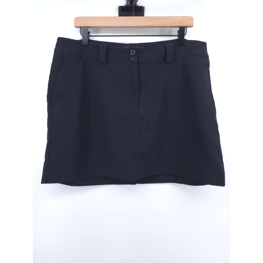 Nike Womens Golf Skort Tour Performance Size 14 Black Dri-FIT Athletic Skirt